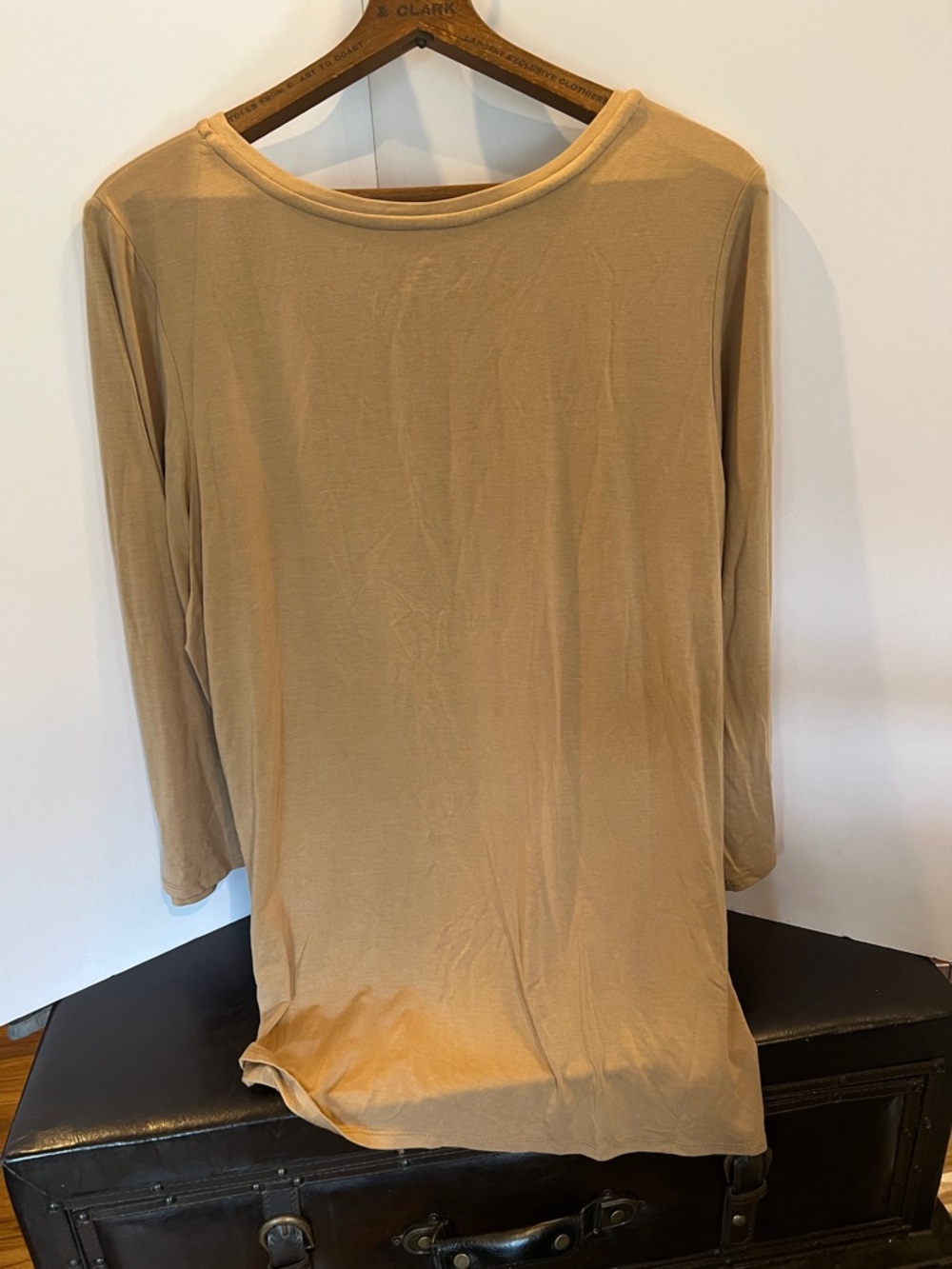 Investments Long-Sleeve Crewneck Top in Camel - Picture 4 of 4